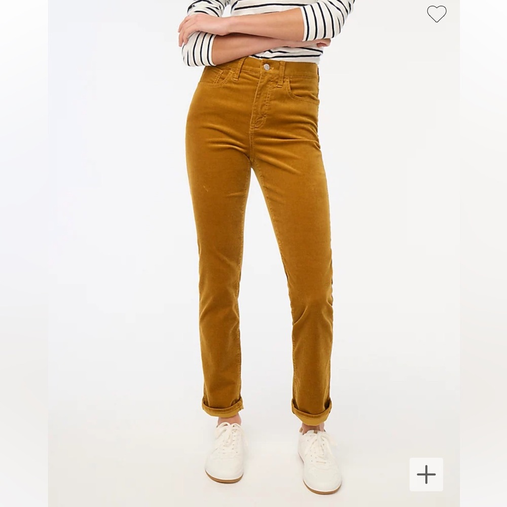 HP🎉🎉 J.Crew Petite corduroy essential straight pant in Golden Brandy 00P